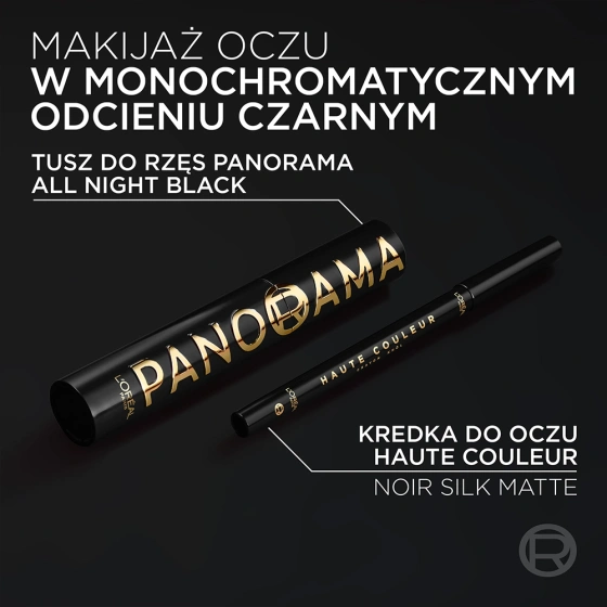 L'Oréal Paris Haute Couleur Kohl kremowa kredka do oczu 110 Black Silk / Noir Silk 1,2 g