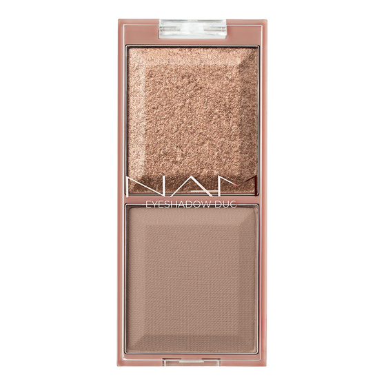 NAM Eyeshadow Duo mini paletka z matowym i foliowym cieniem do powiek 01 5 g