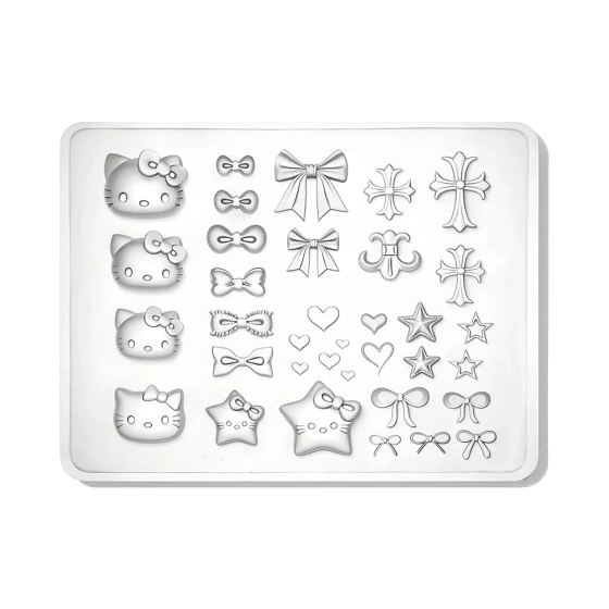 Clavier 3D Nail Art Forms silikonowe formy do ozdób 04