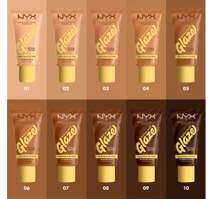 NYX Professional Makeup Buttermelt Glaze podkład w kremie SPF30 09 Hazelnut Butta 30 ml 