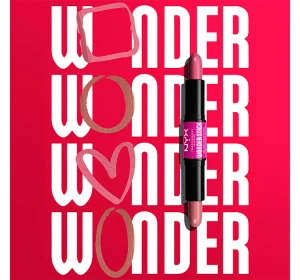 NYX Professional Makeup Wonder Stick dwustronny róż do policzków 01 Light Peach + Baby Pink 2 x 4 g